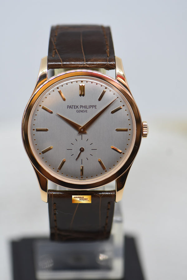 [SOLD] PATEK PHILIPPE CALATRAVA 37mm 18K ROSE GOLD MANUAL WINDING 5196R (MINT)