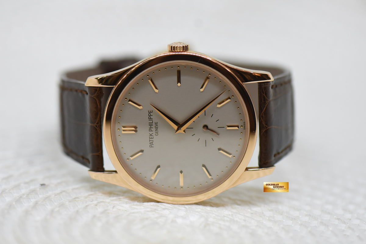[SOLD] PATEK PHILIPPE CALATRAVA 37mm 18K ROSE GOLD MANUAL WINDING 5196R (MINT)