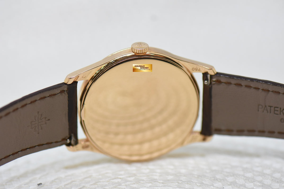 [SOLD] PATEK PHILIPPE CALATRAVA 37mm 18K ROSE GOLD MANUAL WINDING 5196R (MINT)