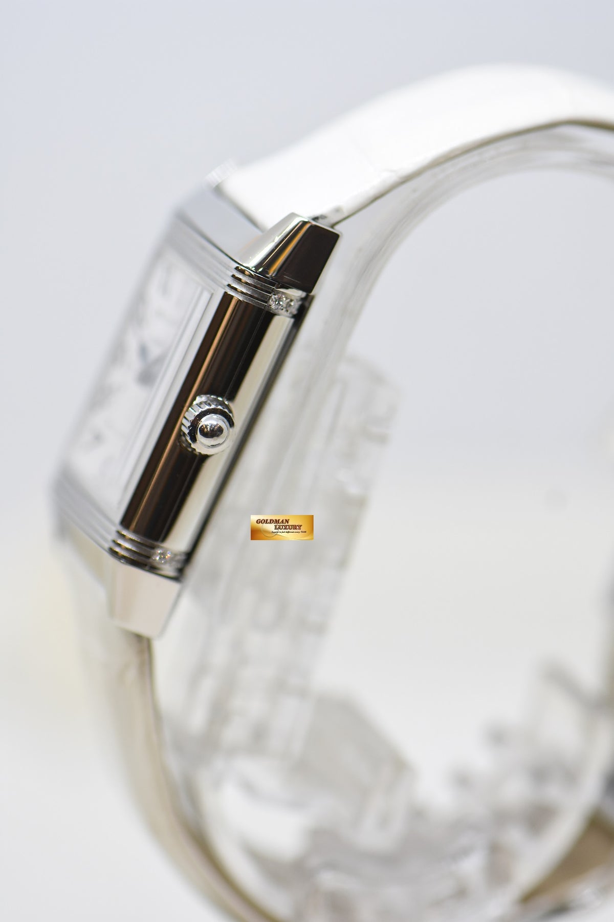 [SOLD] JLC REVERSO DUETTO LADIES STEEL IN LEATHER STRAP MANUAL Q2568402 (MINT)