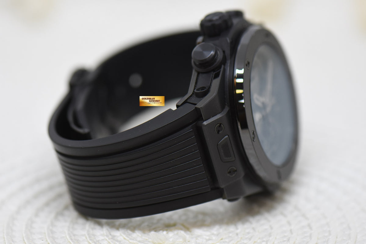 [SOLD] HUBLOT BIG BANG 45mm UNICO “ALL BLACK” CERAMIC CHRONOGRAPH AUTOMATIC 411.CI.1110.RX (MINT)