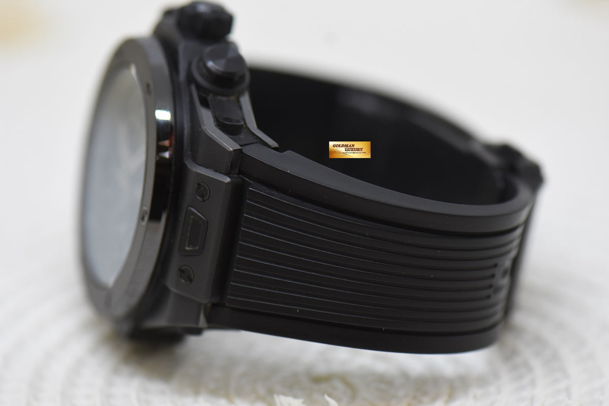 [SOLD] HUBLOT BIG BANG 45mm UNICO “ALL BLACK” CERAMIC CHRONOGRAPH AUTOMATIC 411.CI.1110.RX (MINT)