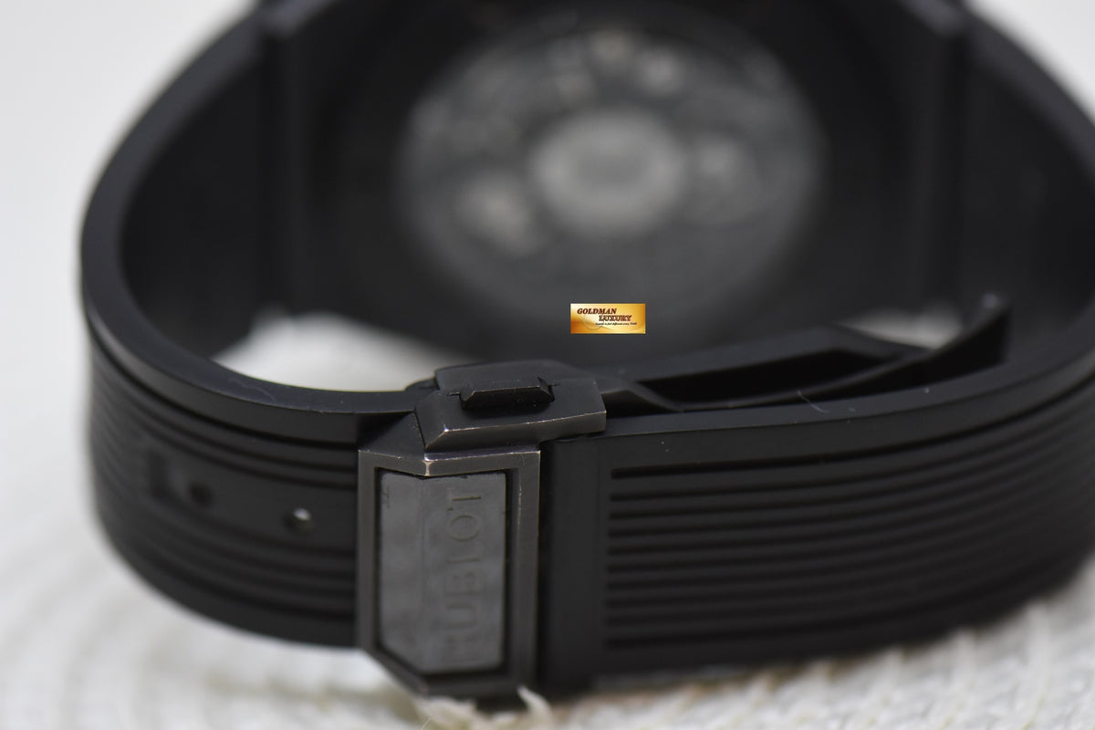 [SOLD] HUBLOT BIG BANG 45mm UNICO “ALL BLACK” CERAMIC CHRONOGRAPH AUTOMATIC 411.CI.1110.RX (MINT)