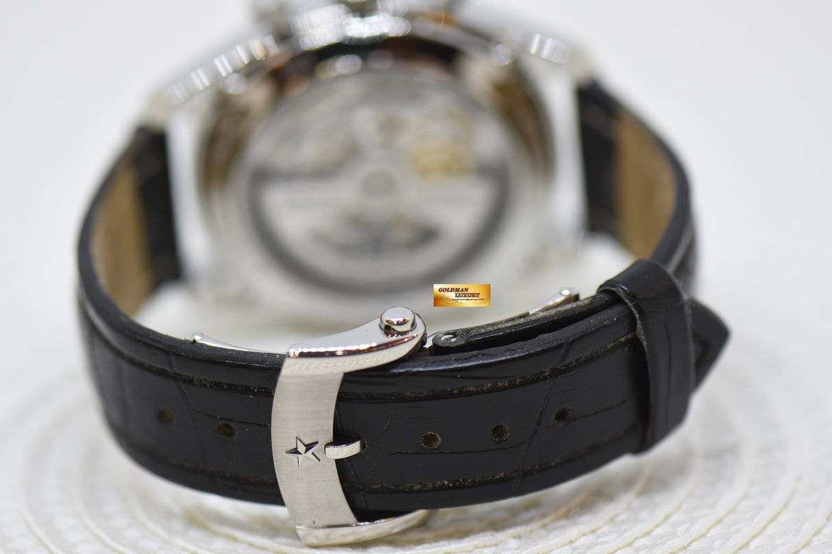 [SOLD] ZENITH CHRONOMASTER EL PRIMERO 410 COMPLETE CALENDAR MOONPHASE STEEL IN LEATHER STRAP AUTOMATIC 03.2092.410 (MINT)