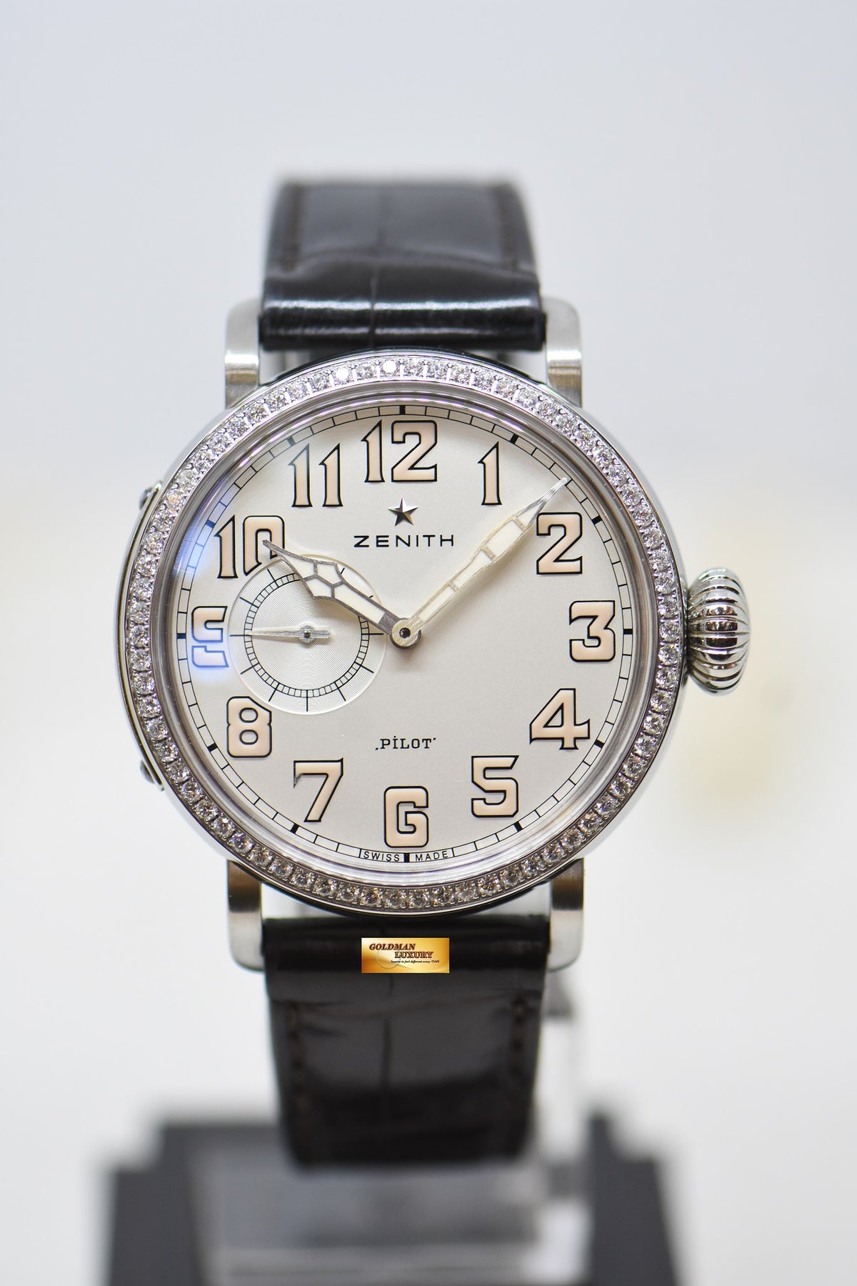 [SOLD] ZENITH PILOT TYPE 20 MONTRE d’AEROREF 40mm LADIES DIAMOND AUTOMATIC 16.1930.681 (MINT)