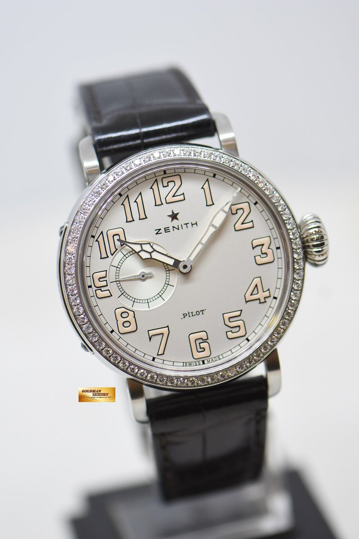[SOLD] ZENITH PILOT TYPE 20 MONTRE d’AEROREF 40mm LADIES DIAMOND AUTOMATIC 16.1930.681 (MINT)