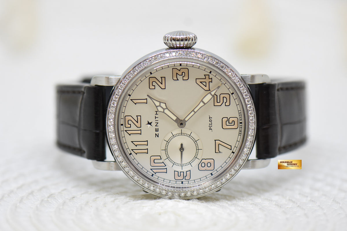 [SOLD] ZENITH PILOT TYPE 20 MONTRE d’AEROREF 40mm LADIES DIAMOND AUTOMATIC 16.1930.681 (MINT)