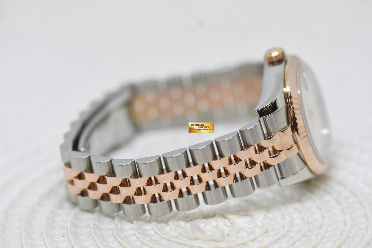 [SOLD] ROLEX OYSTER DATEJUST 31mm COMPUTER DIAMONDS DIAL HALF-EVEROSE GOLD JUBILEE BRACELET 178271 (MINT)