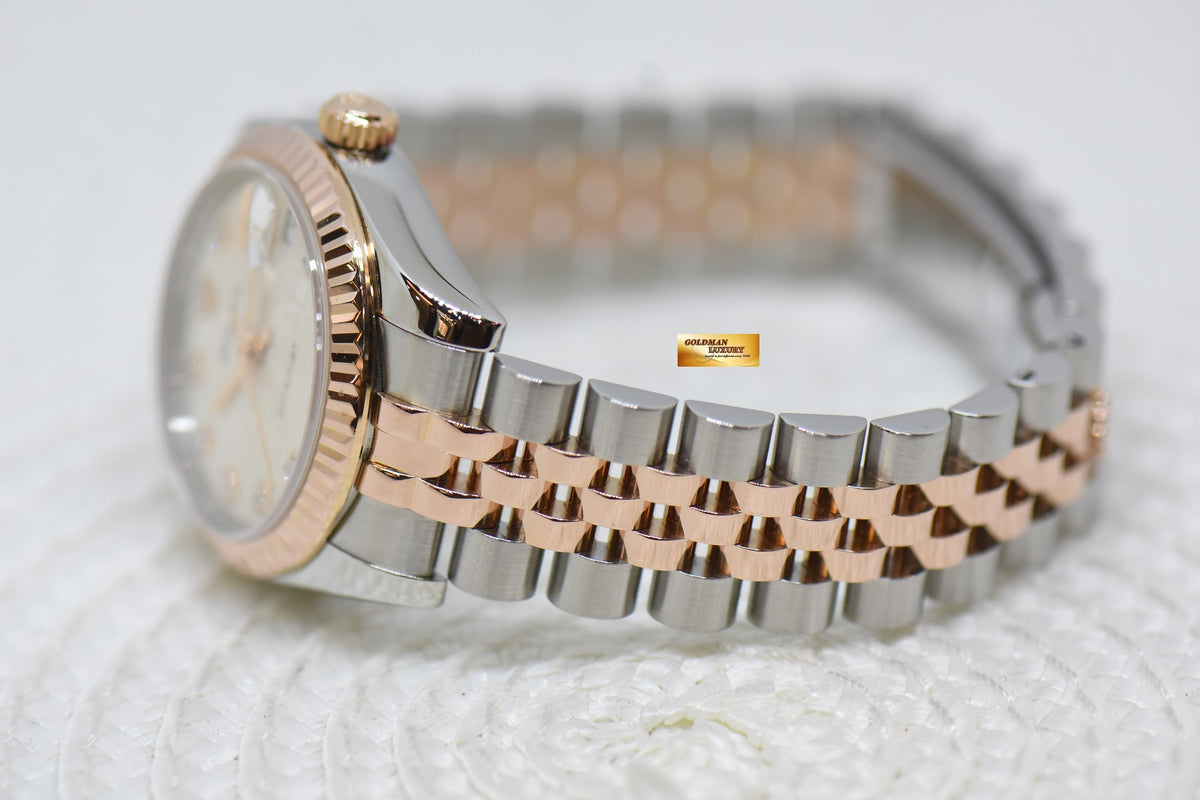 [SOLD] ROLEX OYSTER DATEJUST 31mm COMPUTER DIAMONDS DIAL HALF-EVEROSE GOLD JUBILEE BRACELET 178271 (MINT)