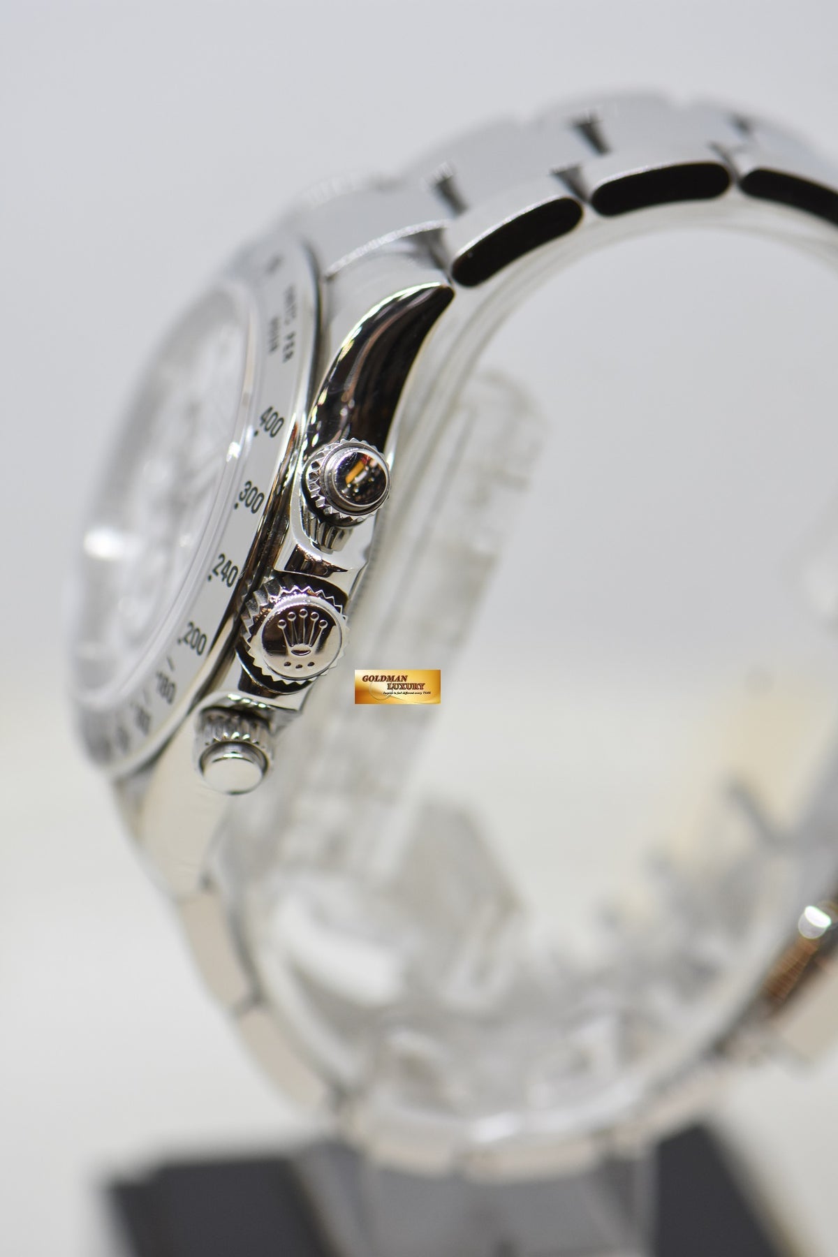[SOLD] ROLEX OYSTER PERPETUAL DAYTONA STEEL IN BRACELET WHITE “APH” DIAL 116520 (MINT)