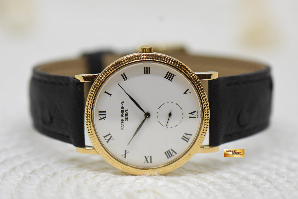 [SOLD] PATEK PHILIPPE CALATRAVA 33mm 18K YELLOW GOLD MANUAL WINDING 3919J (MINT)