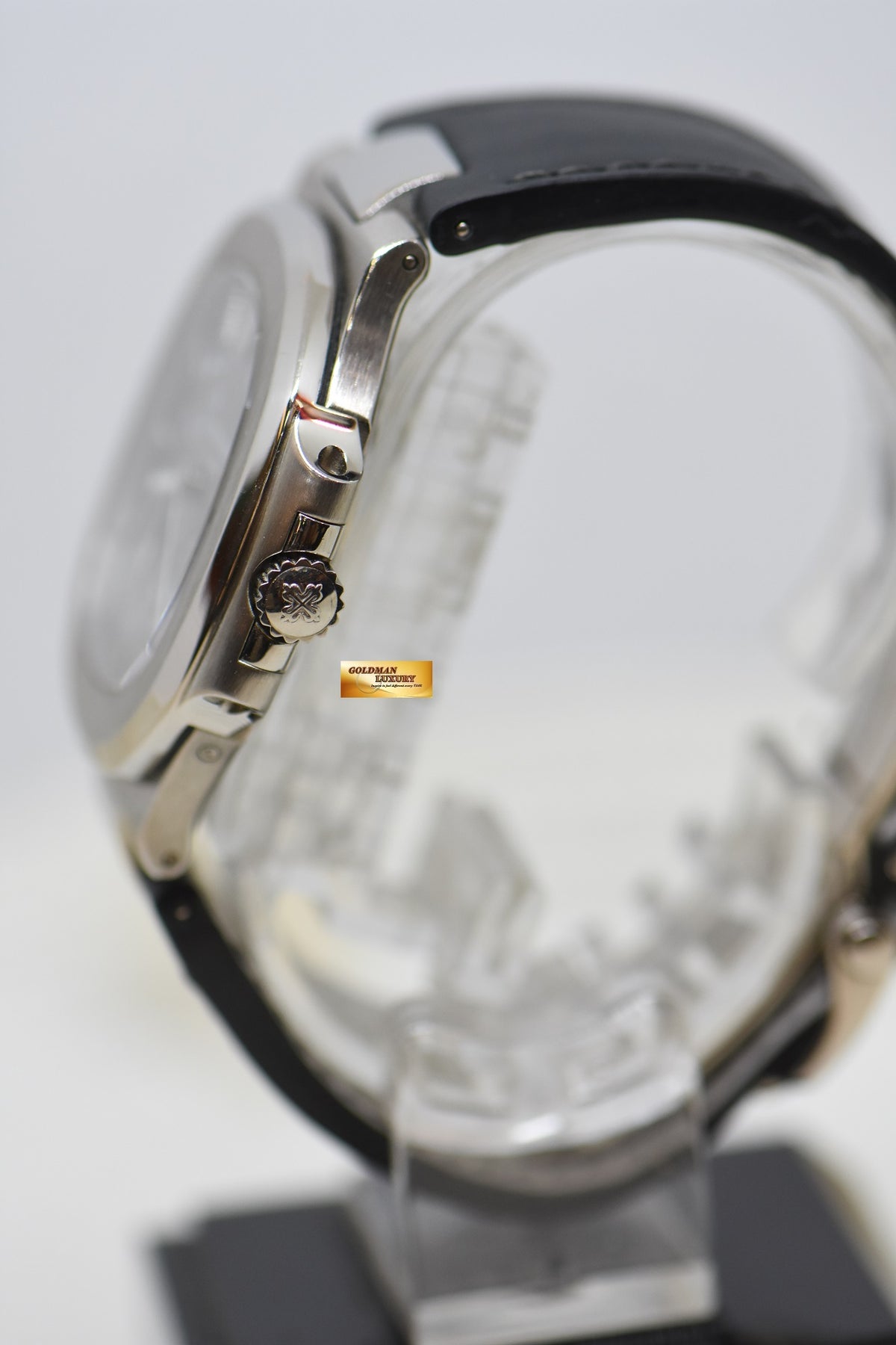 [SOLD] PATEK PHILIPPE NAUTILUS 18K WHITE GOLD IN LEATHER STRAP POWER RESERVE MOONPHASE 5712G (MINT)