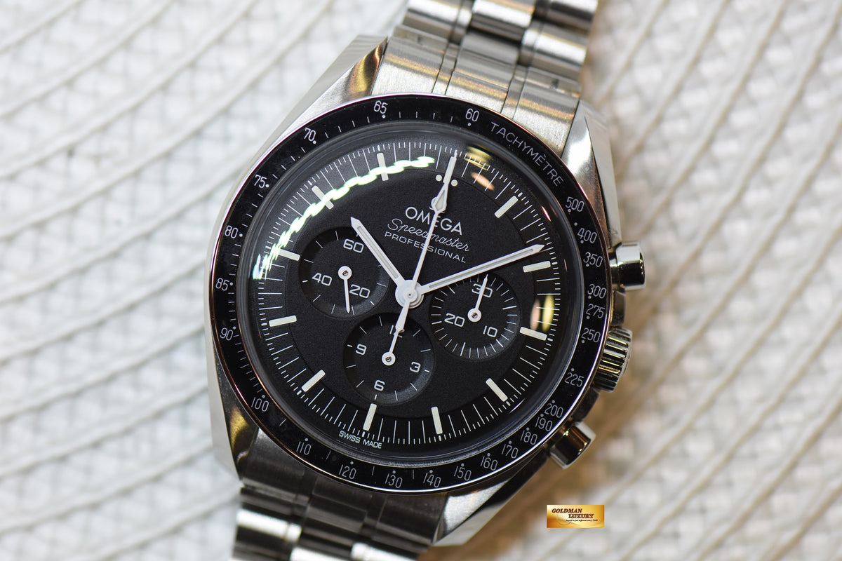 [SOLD] OMEGA SPEEDMASTER MOONWATCH C.3861 CHRONOGRAPH 42mm STEEL IN BRACELET BLACK 310.30.42.50.01.001 (MINT)