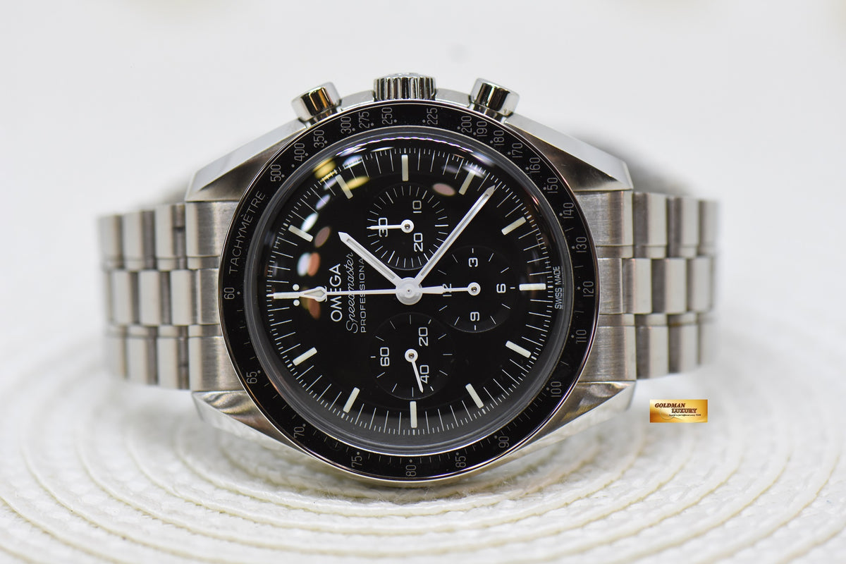 [SOLD] OMEGA SPEEDMASTER MOONWATCH C.3861 CHRONOGRAPH 42mm STEEL IN BRACELET BLACK 310.30.42.50.01.001 (MINT)
