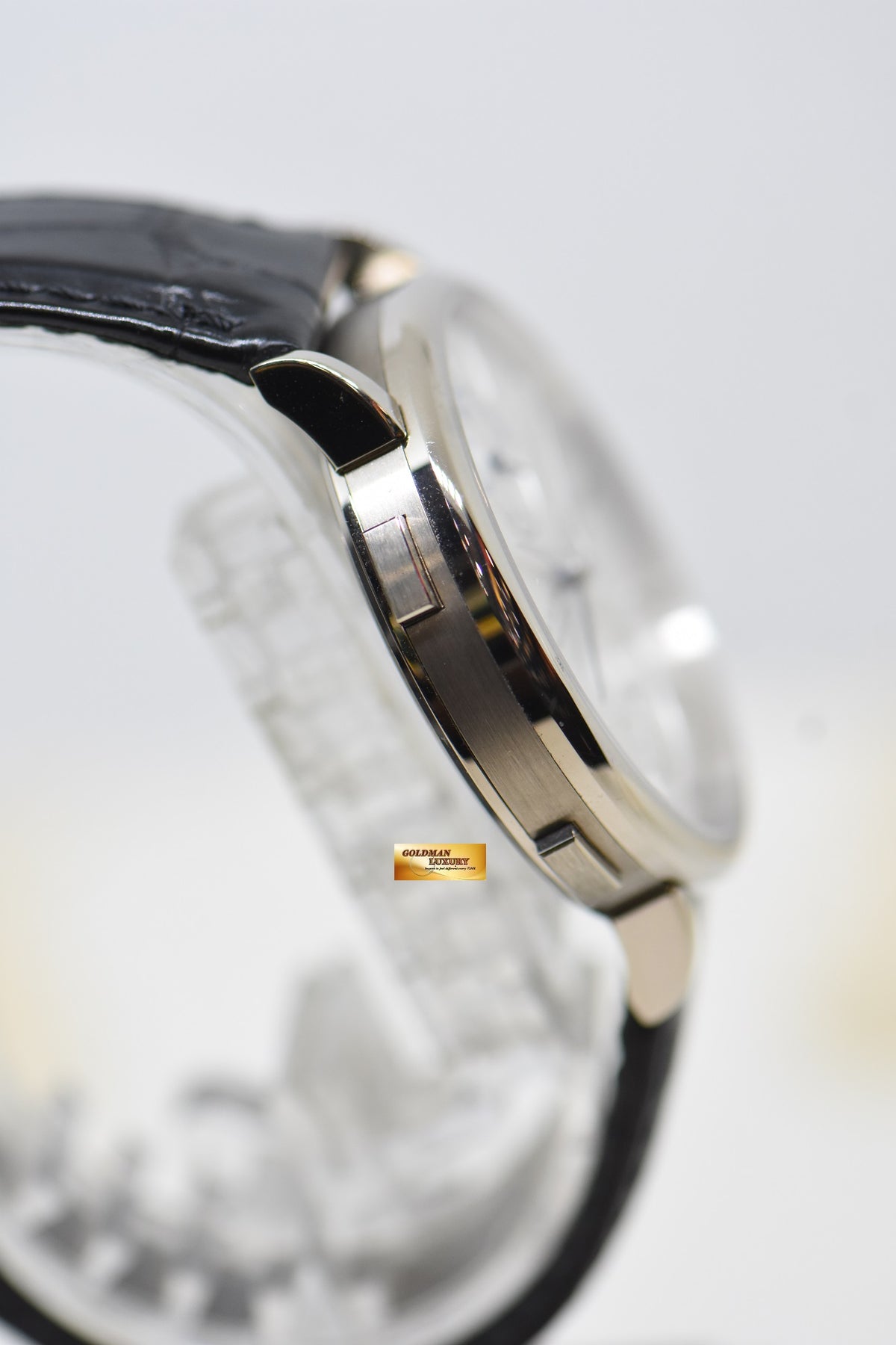 [SOLD] A.LANGE & SOHNE SAXONIA DUAL TIME 38.5mm WHITE GOLD IN STRAP AUTOMATIC 386.026 (MINT)