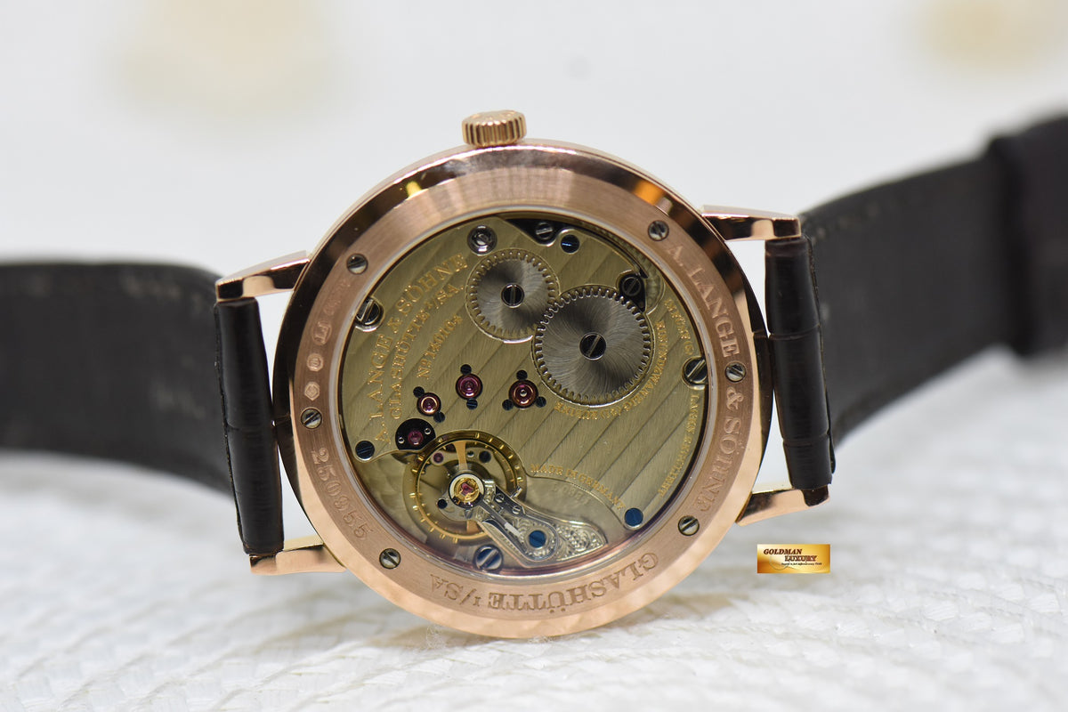 [SOLD] A.LANGE & SOHNE SAXONIA THIN 37mm ROSE GOLD IN STRAP MANUAL 201.033 (MINT)