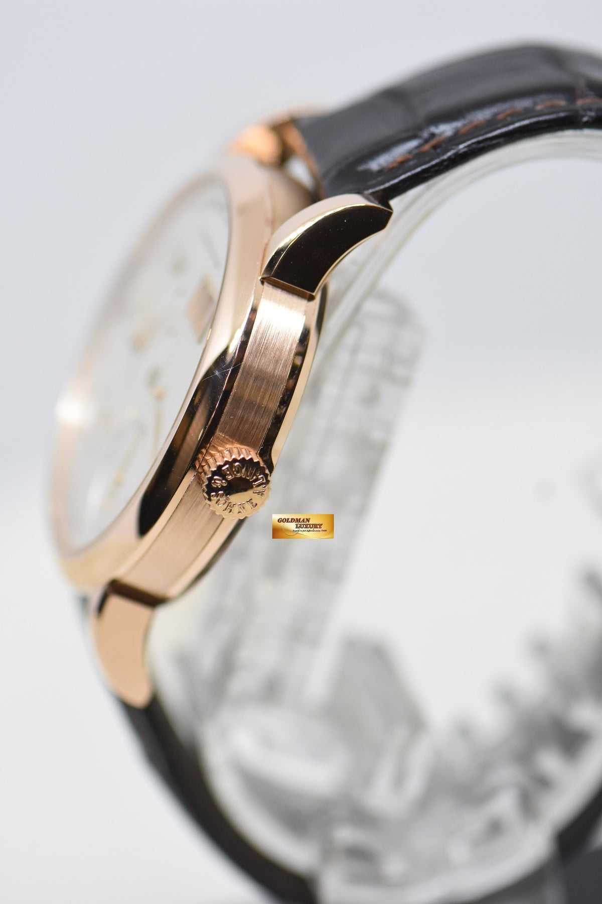 [SOLD] A.LANGE & SOHNE LANGE 1 38.5mm BIG DATE POWER RESERVE ROSE GOLD IN LEATHER STRAP MANUAL 191.032 (MINT)