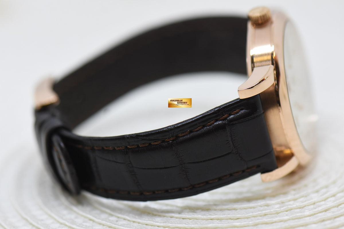 [SOLD] A.LANGE & SOHNE LANGE 1 38.5mm BIG DATE POWER RESERVE ROSE GOLD IN LEATHER STRAP MANUAL 191.032 (MINT)