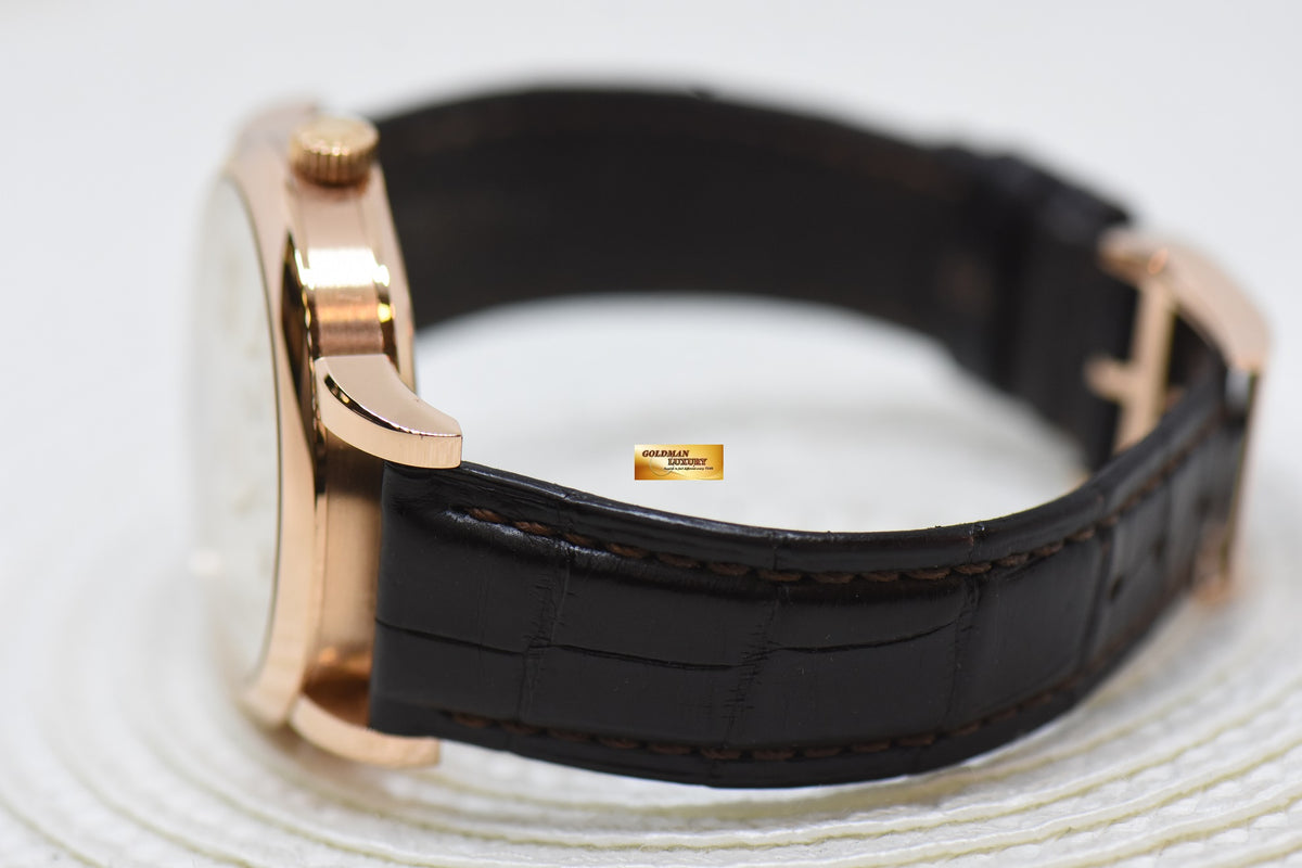 [SOLD] A.LANGE & SOHNE LANGE 1 38.5mm BIG DATE POWER RESERVE ROSE GOLD IN LEATHER STRAP MANUAL 191.032 (MINT)
