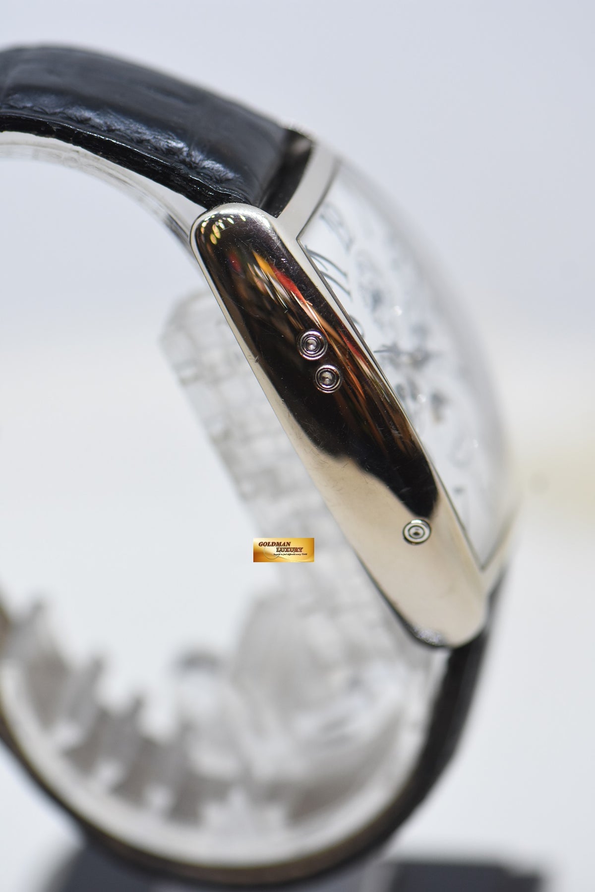 [SOLD] FRANCK MULLER CASABLANCA PERPETUAL CALENDAR MOONPHASE WHITE GOLD IN LEATHER STRAP AUTOMATIC 5850QP (MINT)