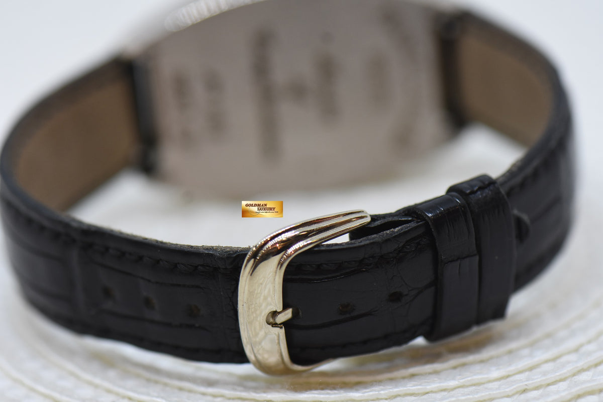 [SOLD] FRANCK MULLER CASABLANCA PERPETUAL CALENDAR MOONPHASE WHITE GOLD IN LEATHER STRAP AUTOMATIC 5850QP (MINT)