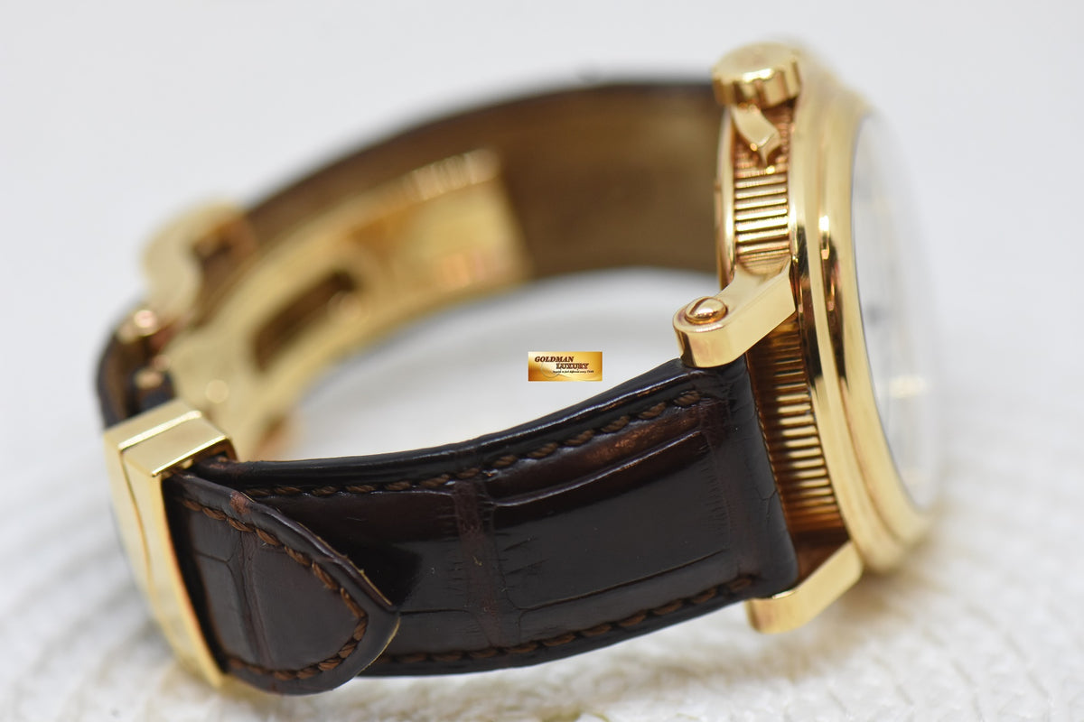 [SOLD] BREGUET MARINE BIG DATE 39mm YELLOW GOLD IN LEATHER STRAP AUTOMATIC 5817BA (MINT)