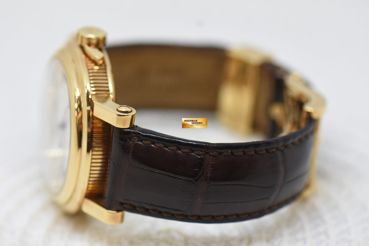 [SOLD] BREGUET MARINE BIG DATE 39mm YELLOW GOLD IN LEATHER STRAP AUTOMATIC 5817BA (MINT)