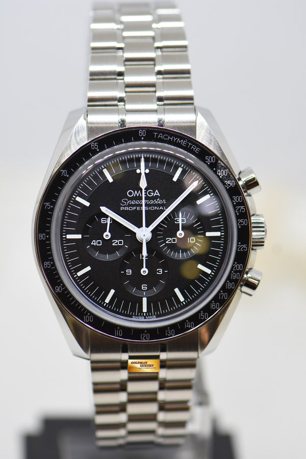 [SOLD] OMEGA SPEEDMASTER MOONWATCH C.3861 CHRONOGRAPH 42mm STEEL IN BRACELET SAPPHIRE BACK BLACK 310.30.42.50.01.002 (LNIB)