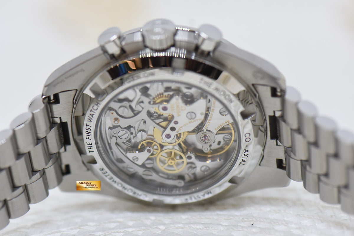 [SOLD] OMEGA SPEEDMASTER MOONWATCH C.3861 CHRONOGRAPH 42mm STEEL IN BRACELET SAPPHIRE BACK BLACK 310.30.42.50.01.002 (LNIB)