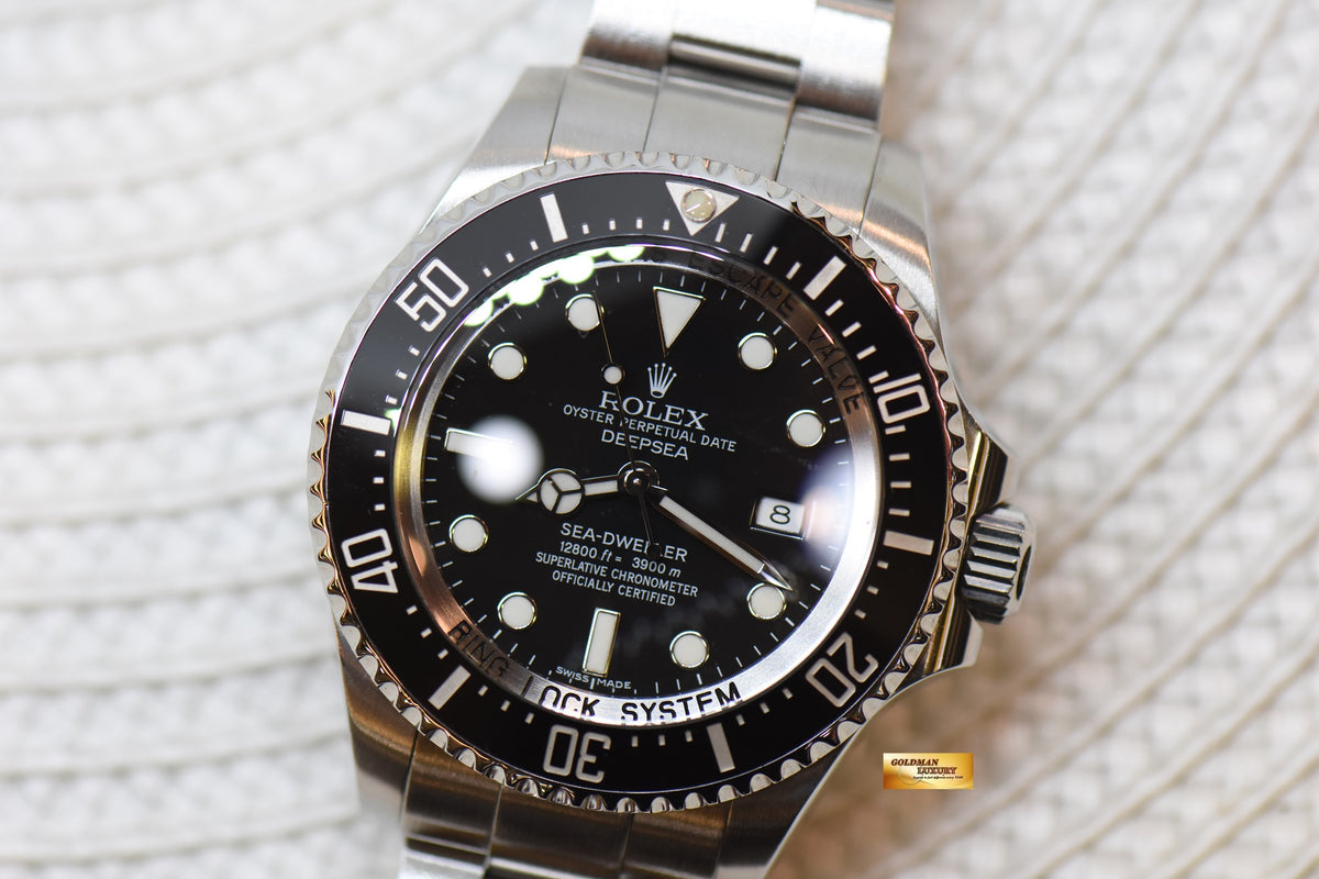 [SOLD] ROLEX OYSTER PERPETUAL DEEPSEA 44mm MARK II BLACK CERAMIC BEZEL 116660 (MINT)