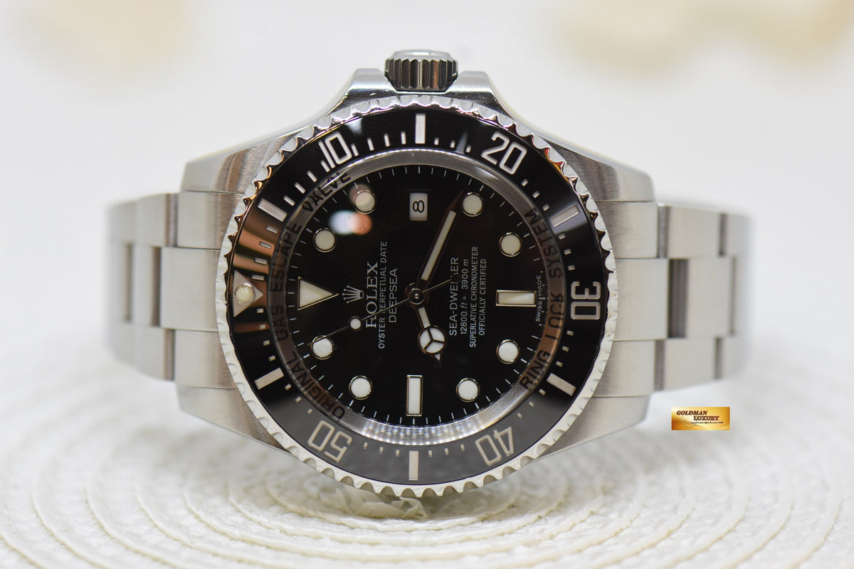 [SOLD] ROLEX OYSTER PERPETUAL DEEPSEA 44mm MARK II BLACK CERAMIC BEZEL 116660 (MINT)