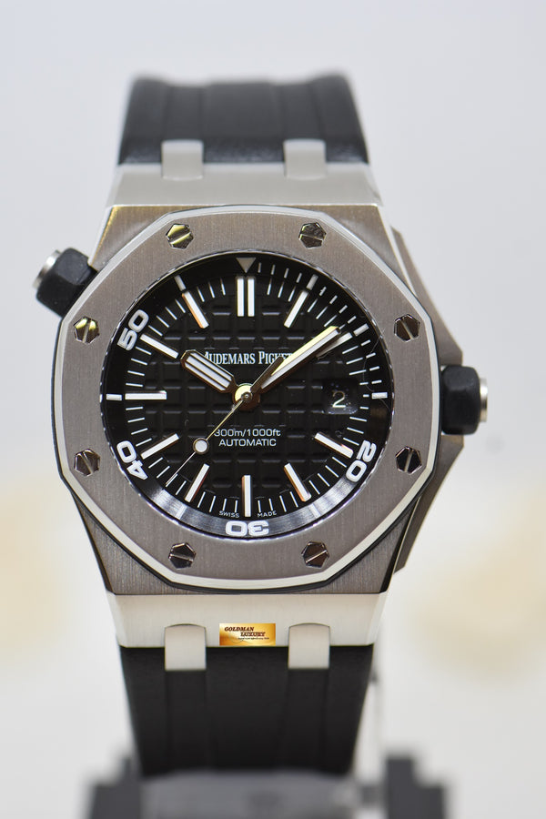 [SOLD] AUDEMARS PIGUET ROYAL OAK OFFSHORE DIVER 44mm STEEL IN RUBBER STRAP SEE-THRU SAPPHIRE BACK 15710ST (MINT)