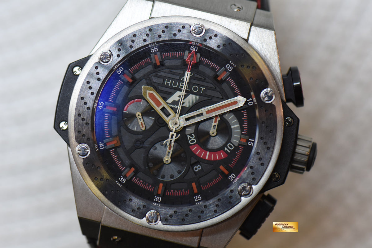 [SOLD] HUBLOT BIG BANG KING POWER FORMULA ONE CHRONOGRAPH 48mm TITANIUM AUTOMATIC 703.ZM.1123.NR.FM010 (MINT)