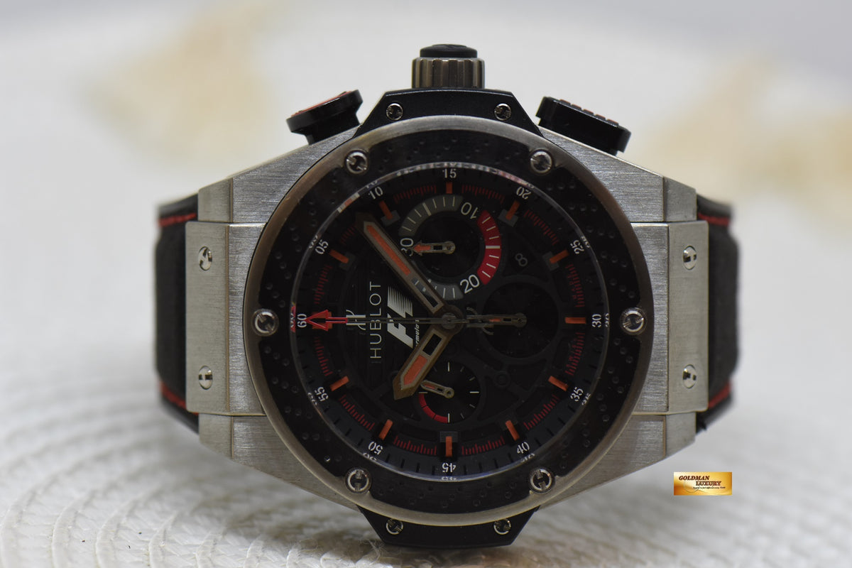 [SOLD] HUBLOT BIG BANG KING POWER FORMULA ONE CHRONOGRAPH 48mm TITANIUM AUTOMATIC 703.ZM.1123.NR.FM010 (MINT)