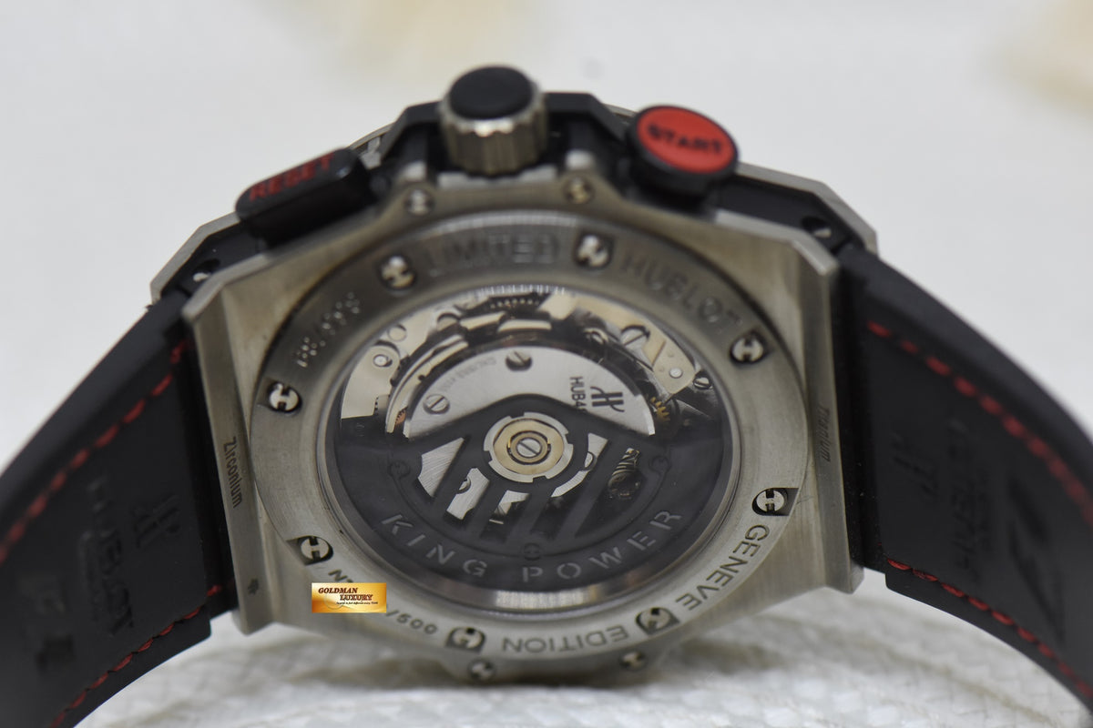 [SOLD] HUBLOT BIG BANG KING POWER FORMULA ONE CHRONOGRAPH 48mm TITANIUM AUTOMATIC 703.ZM.1123.NR.FM010 (MINT)