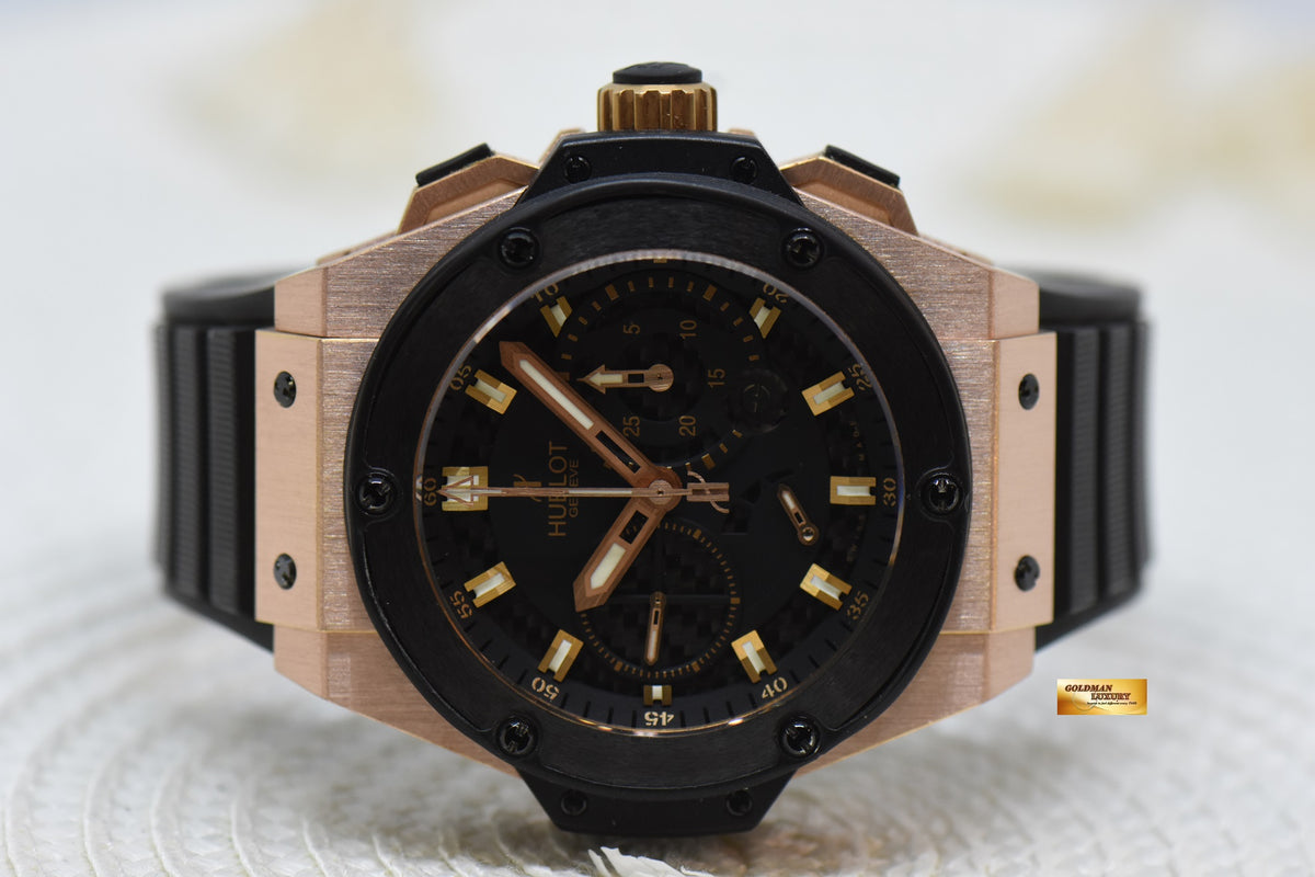 [SOLD] HUBLOT BIG BANG KING POWER CHRONOGRAPH POWER RESERVE 48mm ROSE GOLD IN RUBBER STRAP AUTOMATIC 709.OM.1780.RX (MINT)