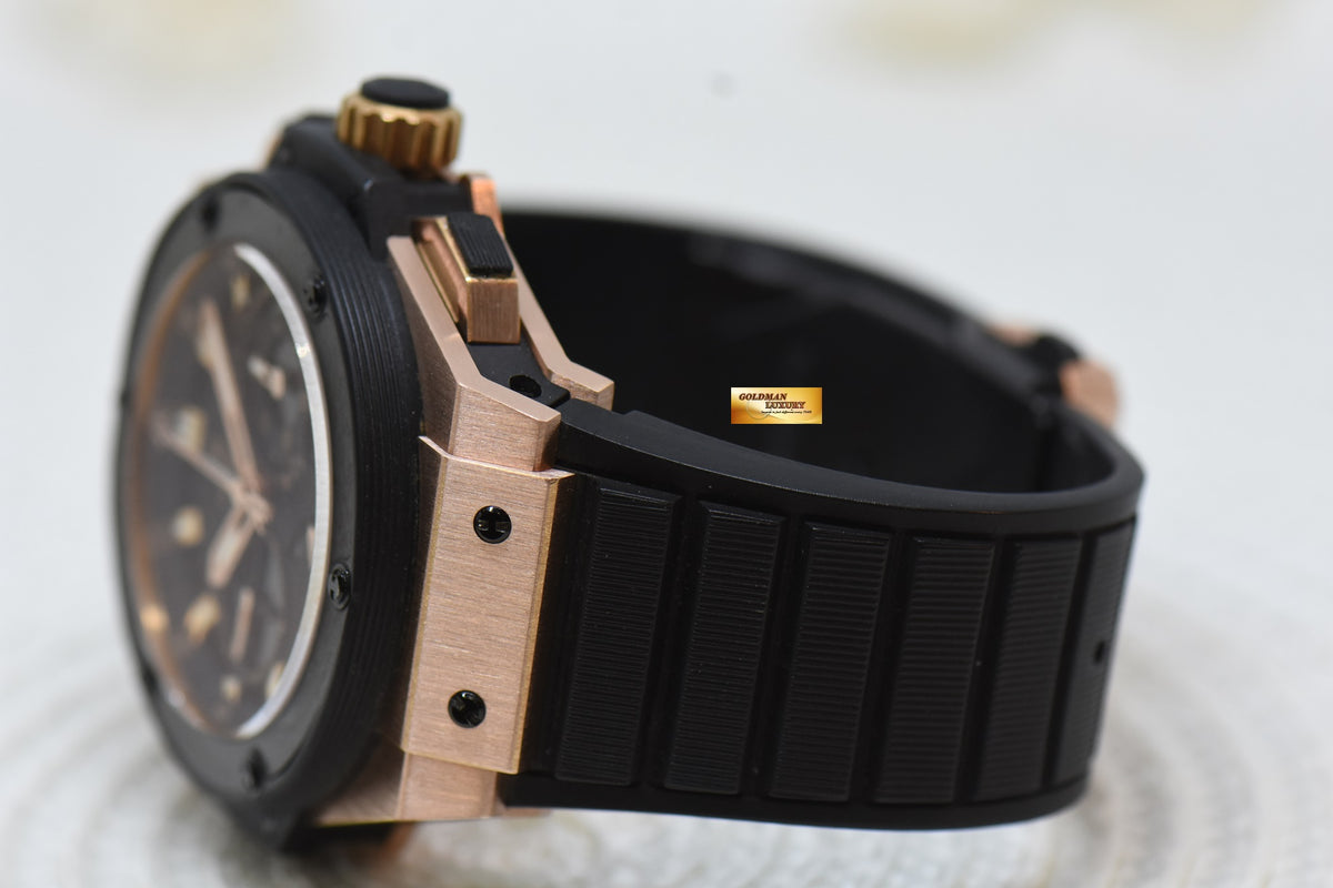 [SOLD] HUBLOT BIG BANG KING POWER CHRONOGRAPH POWER RESERVE 48mm ROSE GOLD IN RUBBER STRAP AUTOMATIC 709.OM.1780.RX (MINT)