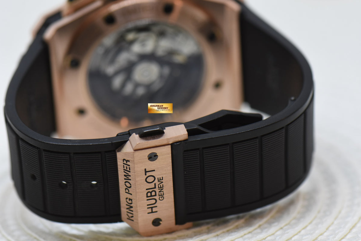 [SOLD] HUBLOT BIG BANG KING POWER CHRONOGRAPH POWER RESERVE 48mm ROSE GOLD IN RUBBER STRAP AUTOMATIC 709.OM.1780.RX (MINT)