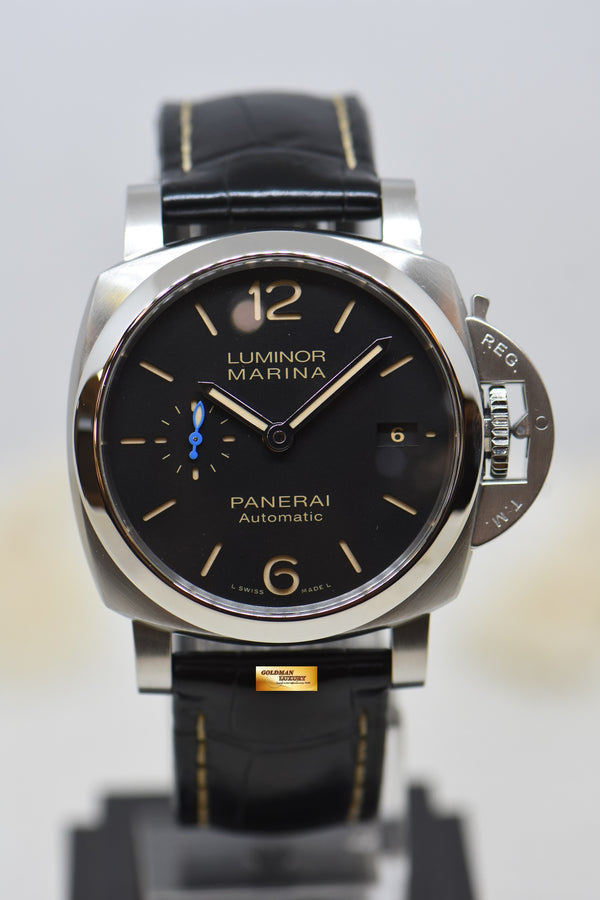 [SOLD] PANERAI LUMINOR MARINA 42mm STEEL IN LEATHER STRAP CAL. P.9010 3 DAYS POWER RESERVE AUTOMATIC PAM 1392 (MINT)
