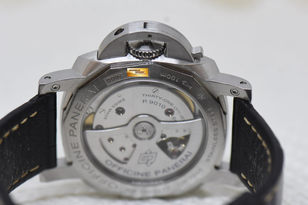 [SOLD] PANERAI LUMINOR MARINA 42mm STEEL IN LEATHER STRAP CAL. P.9010 3 DAYS POWER RESERVE AUTOMATIC PAM 1392 (MINT)