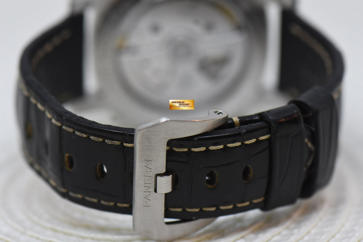 [SOLD] PANERAI LUMINOR MARINA 42mm STEEL IN LEATHER STRAP CAL. P.9010 3 DAYS POWER RESERVE AUTOMATIC PAM 1392 (MINT)