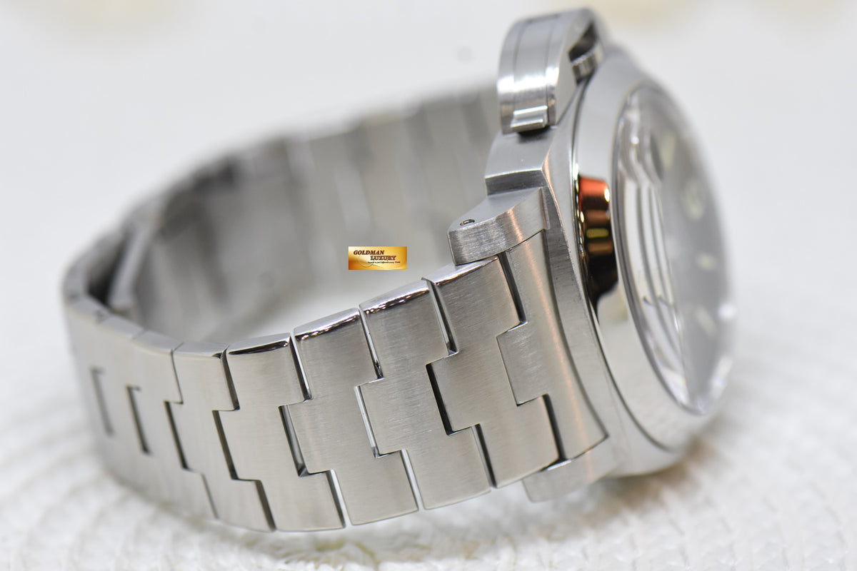 [SOLD] PANERAI LUMINOR MARINA 44mm STEEL IN BRACELET AUTOMATIC BLACK PAM 299 (LNIB)