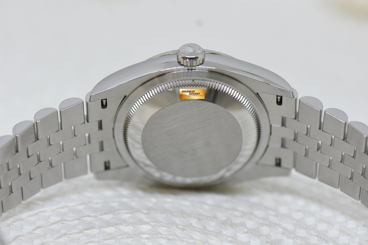 [SOLD] ROLEX OYSTER DATEJUST 36mm STEEL IN JUBILEE ANNIVERSARY SALMON COMPUTER DIAMOND DIAL 126234 (LNIB)