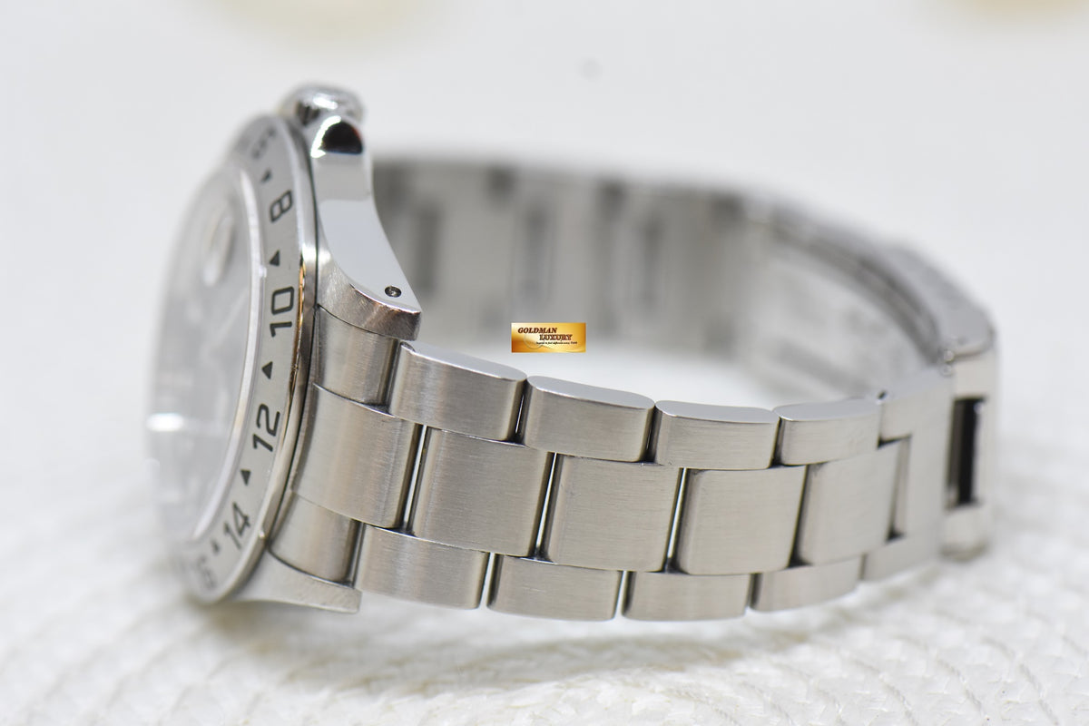 [SOLD] ROLEX OYSTER PERPETUAL EXPLORER II 40mm STEEL BLACK DIAL CALIBRE 3185 16570 (PINHOLE-SEL) (MINT)