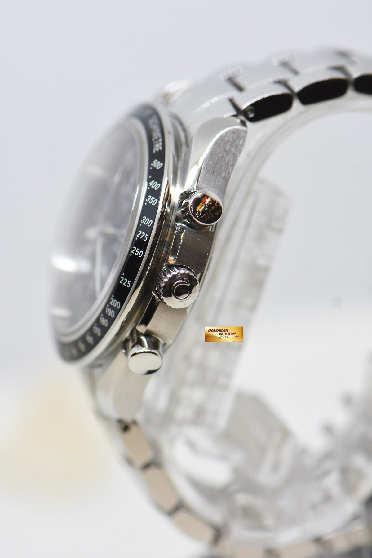 [SOLD] OMEGA SPEEDMASTER CHRONOGRAPH TRIPLE CALENDAR 39mm STEEL BRACELET BLACK 3220.5000 (MINT)