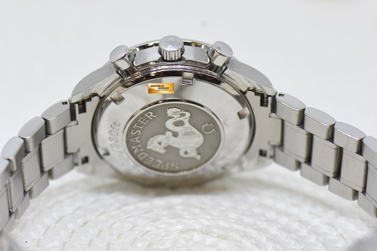 [SOLD] OMEGA SPEEDMASTER CHRONOGRAPH TRIPLE CALENDAR 39mm STEEL BRACELET BLACK 3220.5000 (MINT)