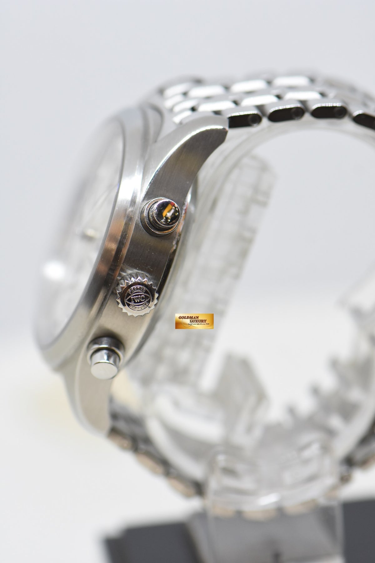 [SOLD] IWC PILOT SPITFIRE CHRONOGRAPH 42mm STEEL IN BRACELET AUTOMATIC SILVER DIAL IW3717-05 (MINT)