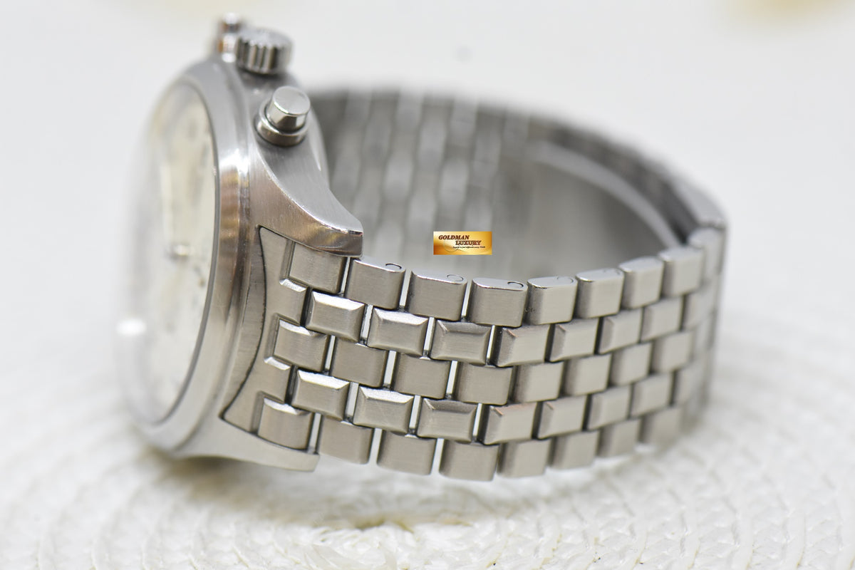 [SOLD] IWC PILOT SPITFIRE CHRONOGRAPH 42mm STEEL IN BRACELET AUTOMATIC SILVER DIAL IW3717-05 (MINT)