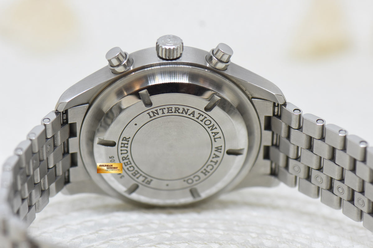 [SOLD] IWC PILOT SPITFIRE CHRONOGRAPH 42mm STEEL IN BRACELET AUTOMATIC SILVER DIAL IW3717-05 (MINT)