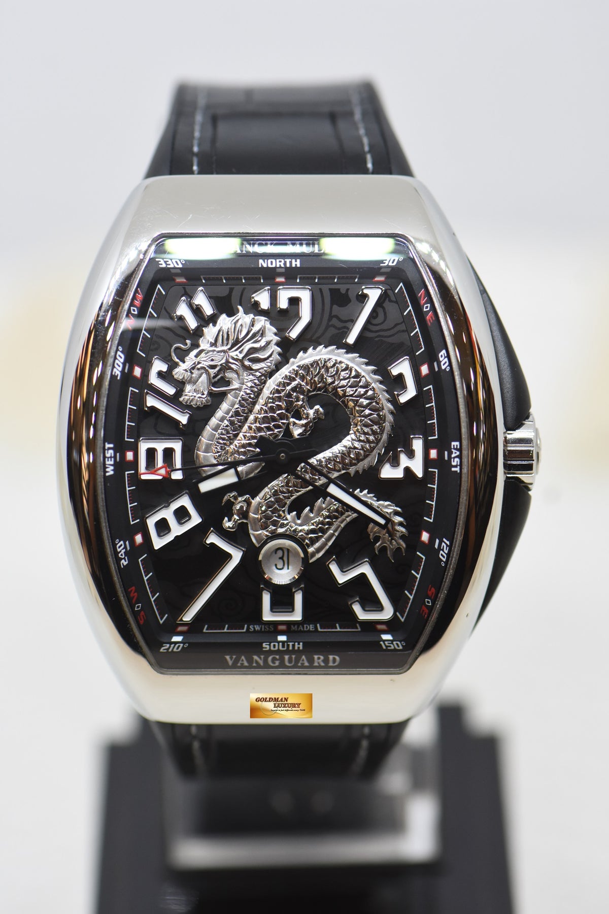 [SOLD] FRANCK MULLER VANGUARD DRAGON KING VR BLACK IN STRAP AUTOMATIC V45SCDT (LNIB)